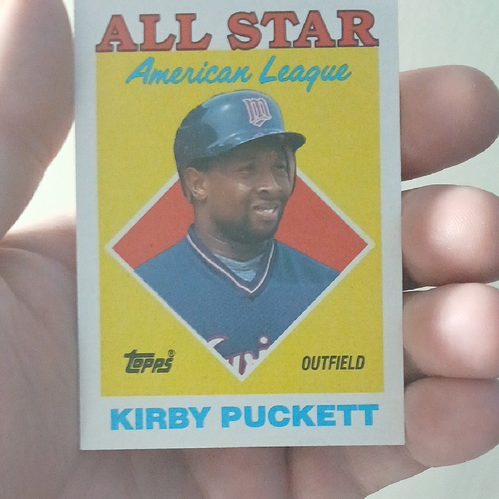 Topps All Star Baseball Card - Red, Yellow, Blue